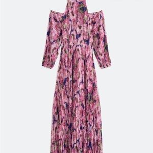 Petal & Pup Pink Floral Long Sleeve Dress